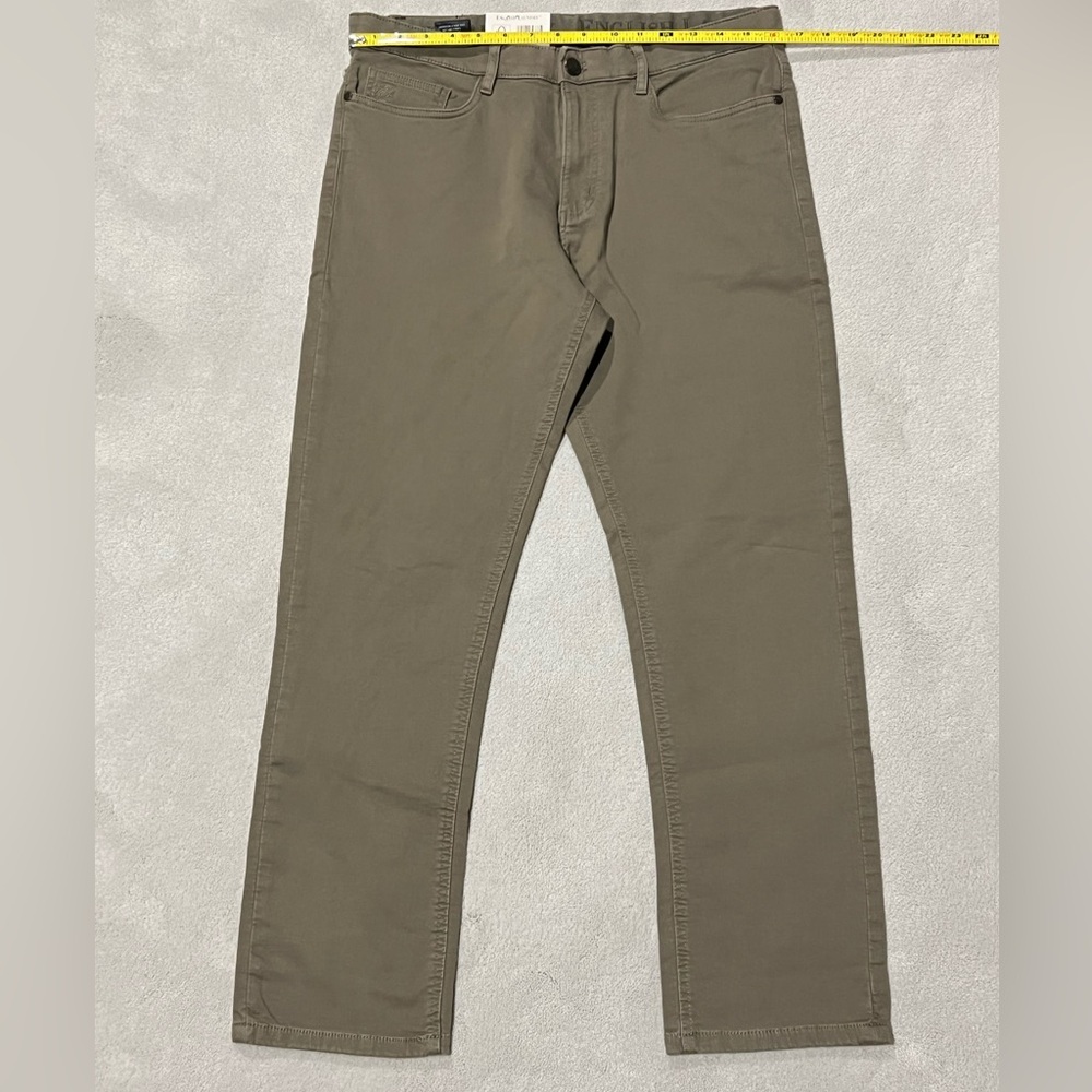 English Laundry Men's Straight Fit Tan Jeans